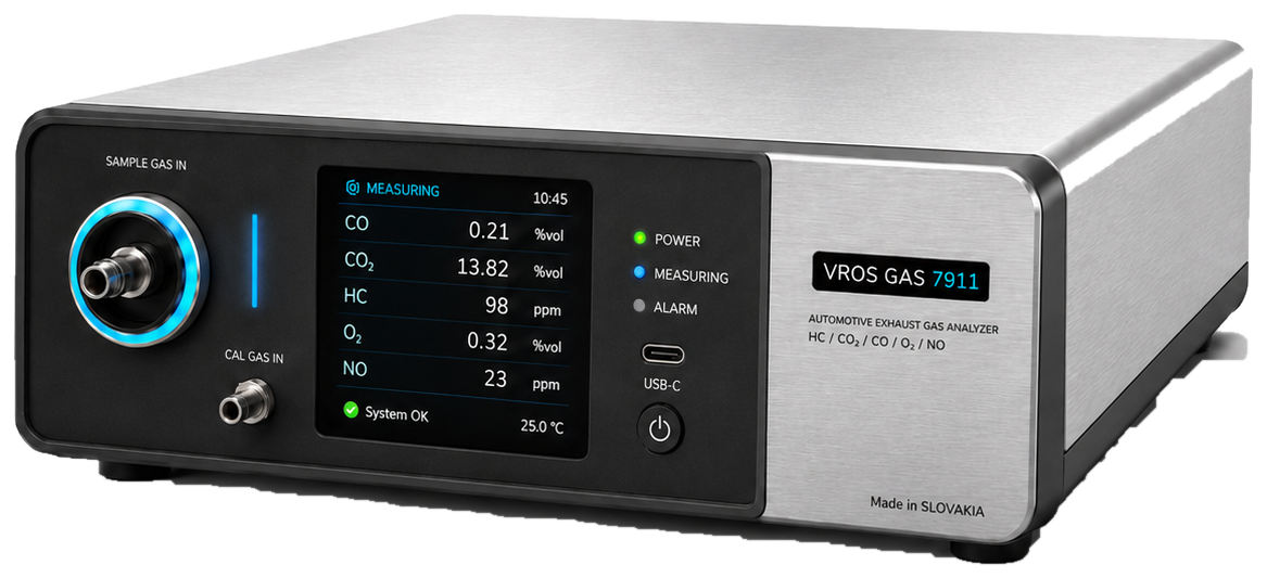 VROS GAS 7911 — automotive exhaust gas analyzer